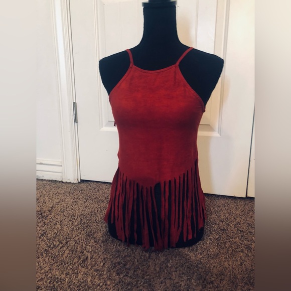 Suede tassels crop top - Picture 4 of 6